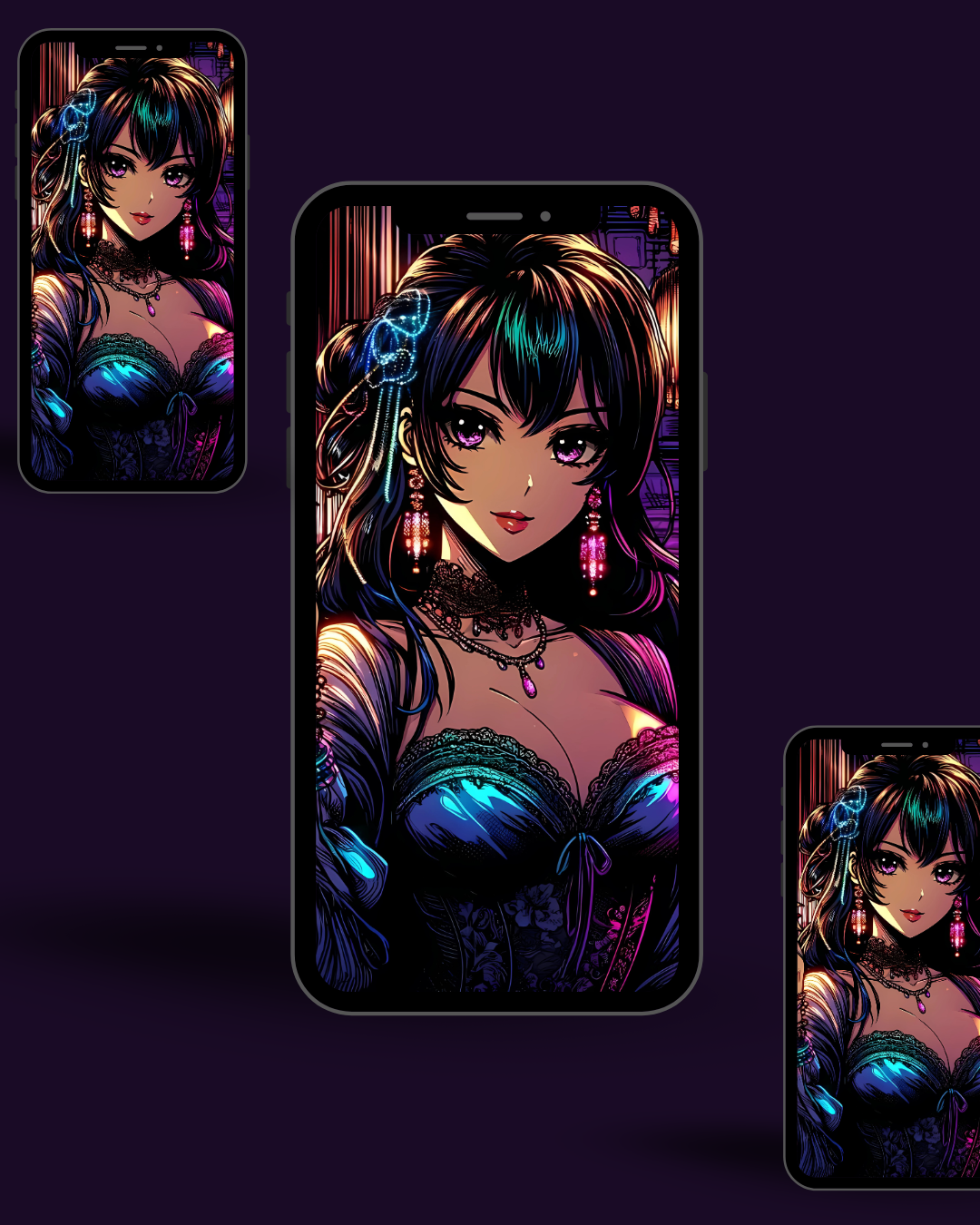 "Moonlit Opulence" Cellphone Wallpaper